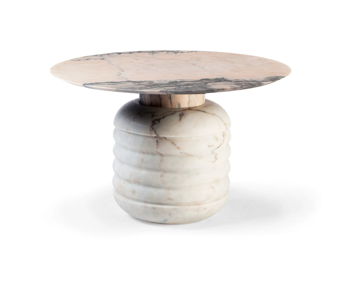 Jean side table low pink