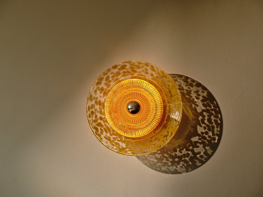 Disco Rama Sconce Amber by Maison Burgos