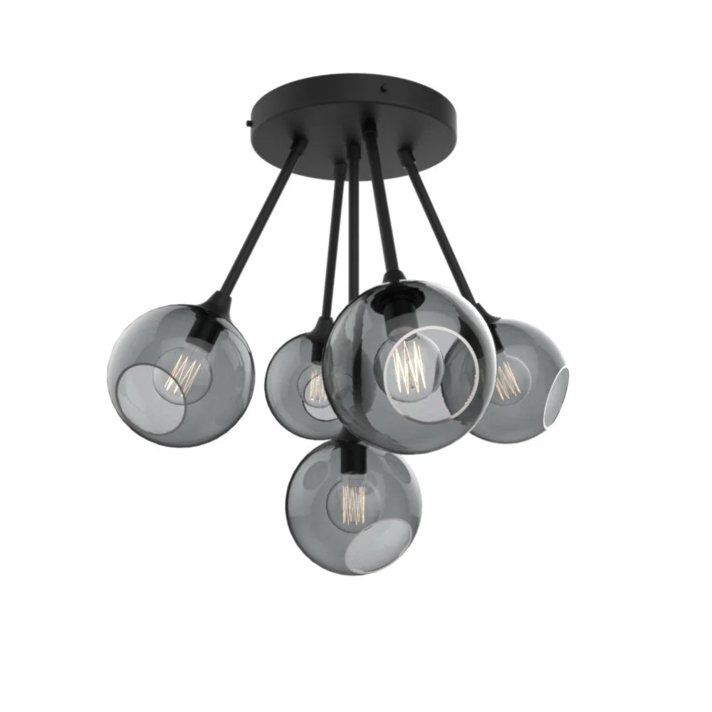 Ballroom Molecule Black - Smoke Chandelier by Maison Burgos