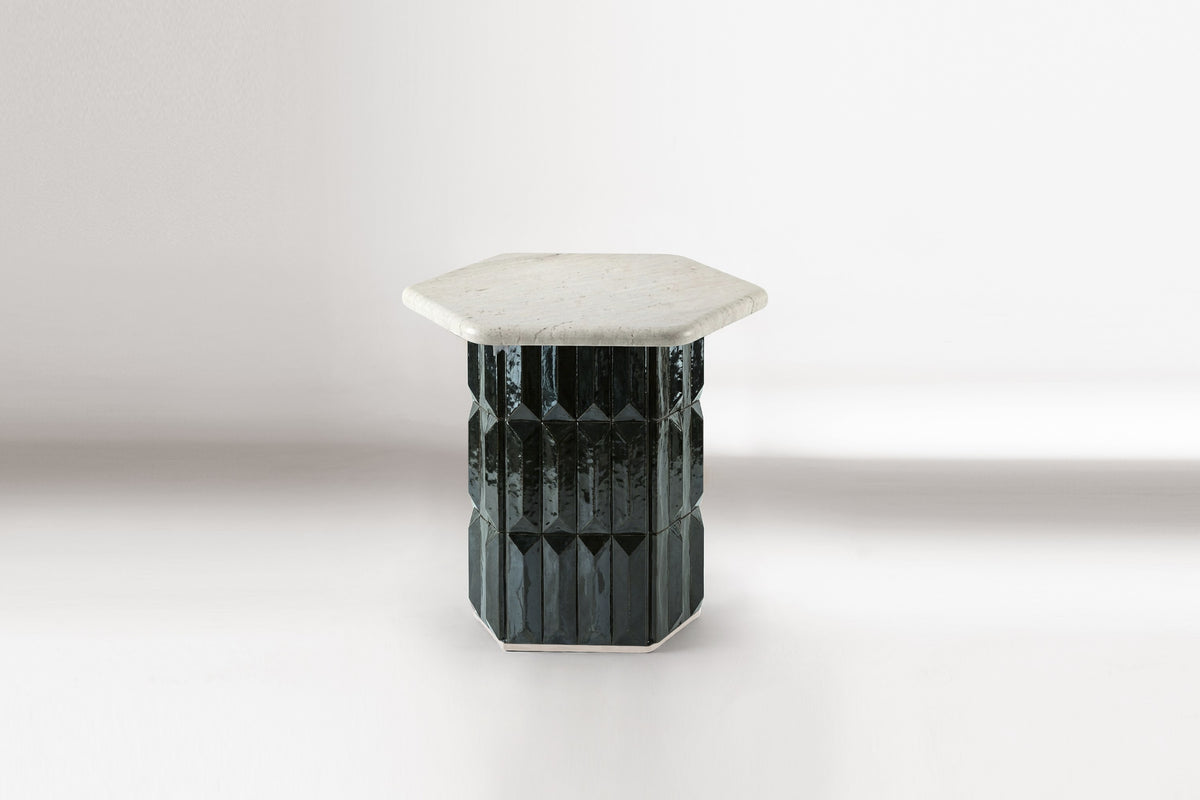 Milano Side Table angled view by Maison Burgos