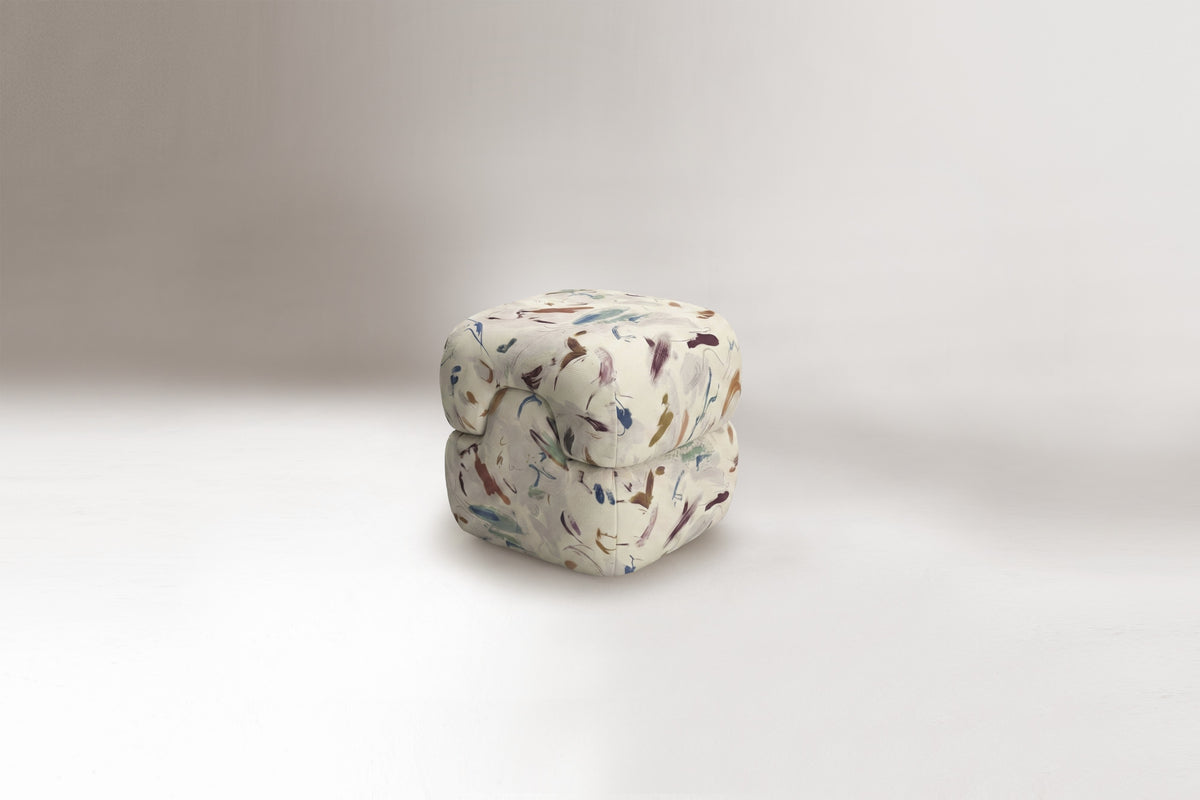 Mosaico Pouf pigment outdoor multi studio by Maison Burgos
