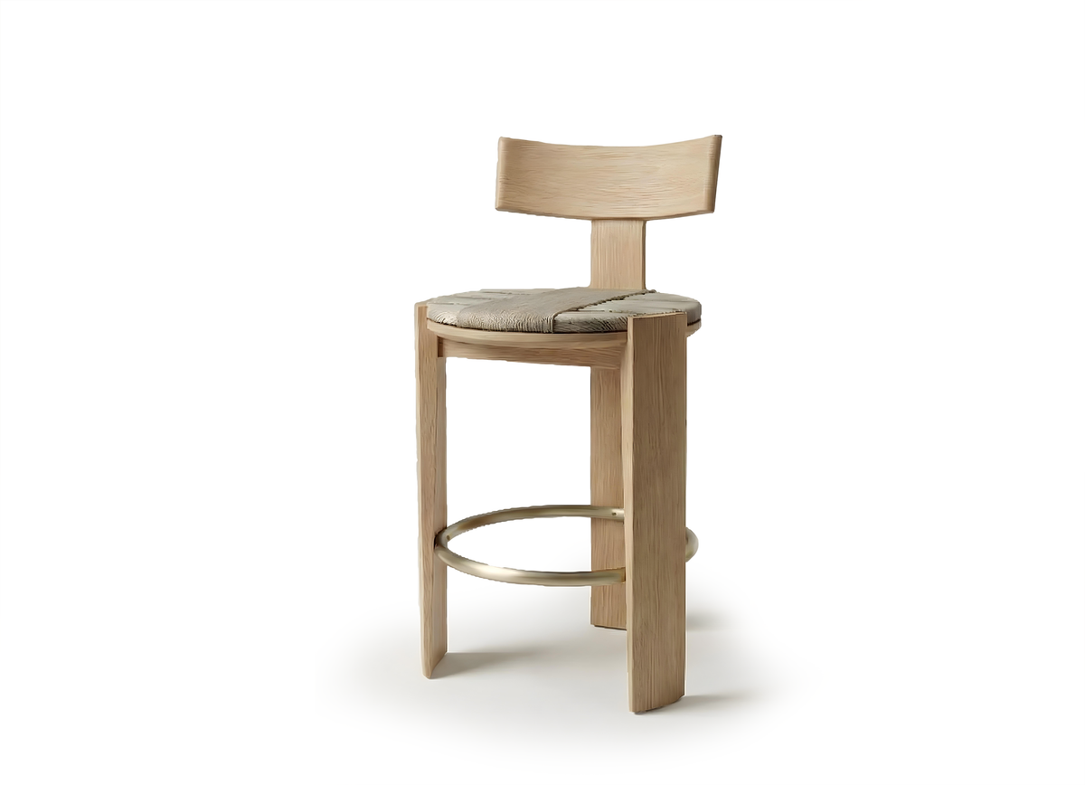 Nest Bar Stool light ash on white by Maison Burgos