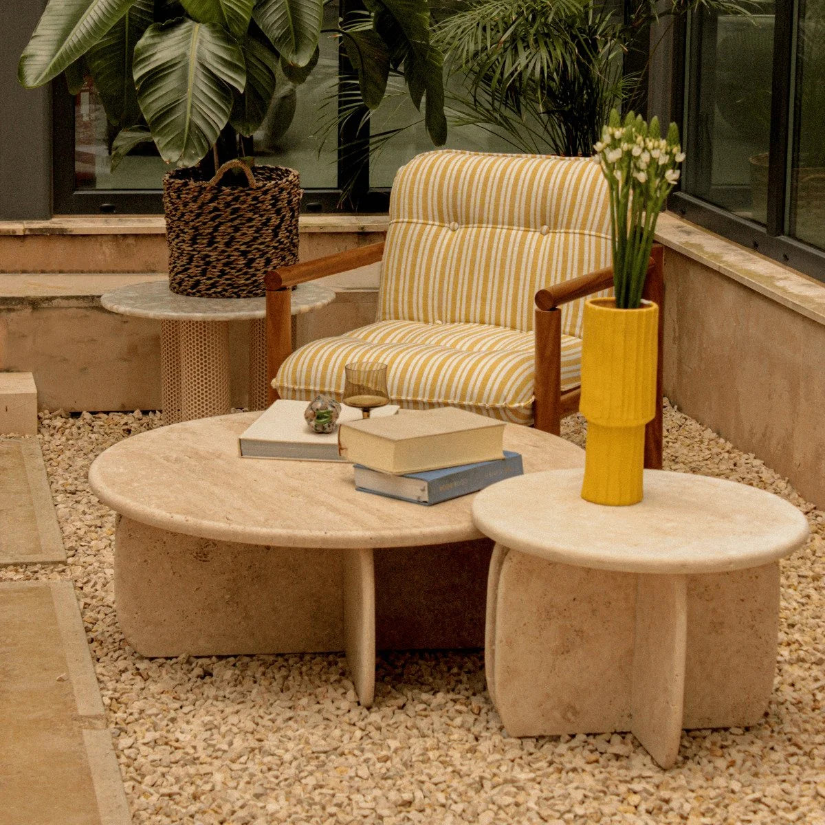 James Armchair - Outdoor, in a styled room