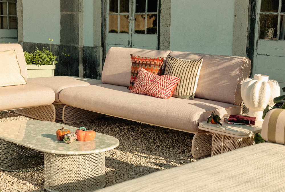 Riviera Modular Sofa Pouf, detail
