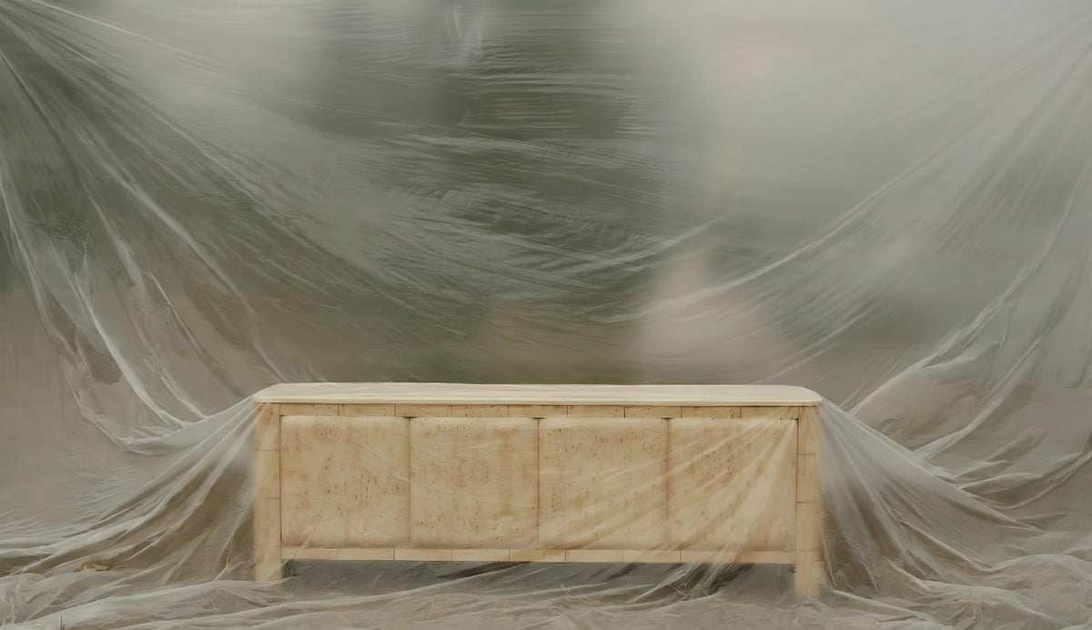 Soft Cage Sideboard styled display by Maison Burgos