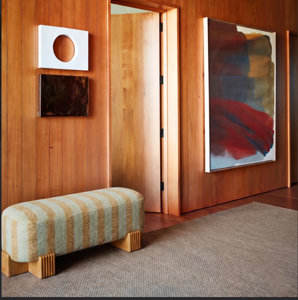 Twin Bench in an entry hall setting by Maison Burgos