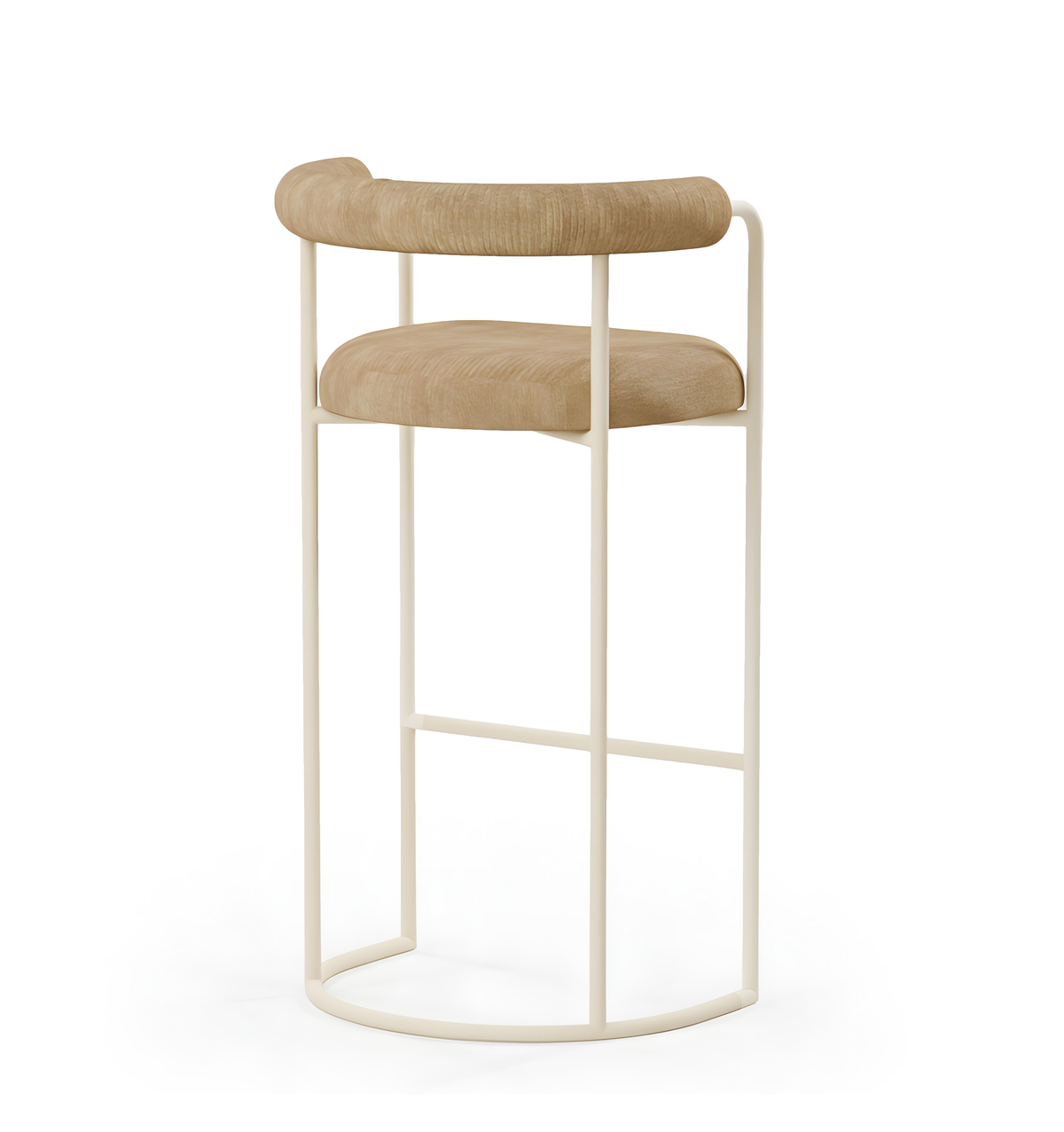 Volta Bar Stool Orion III Sand side angle by Maison Burgos
