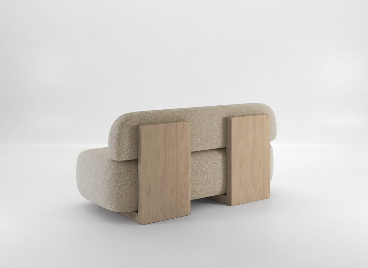 Yoshida Sofa rear three-quarter view on a white backdrop
